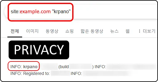 site:example.com &quot;krpano&quot;

전체 이미지 동영상 쇼핑 짧은 동영상 뉴스 웹 더보기

사이트 이름
글 제목
INFO: krpano (build:x.xx) INFO:
INFO: Registered to: INFO: