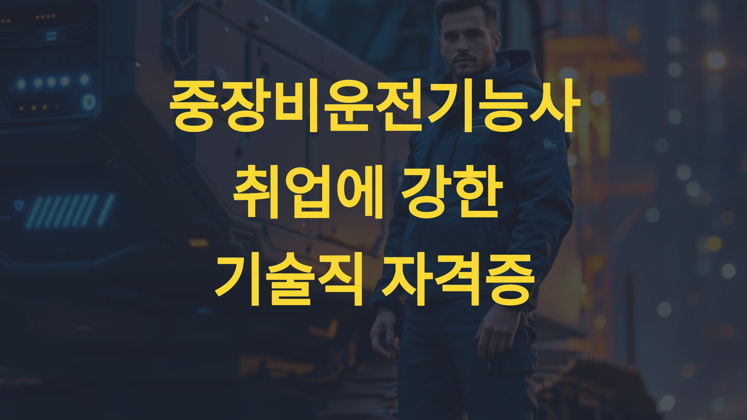 중장비운전기능사, 취업 강한 기술직 자격증
