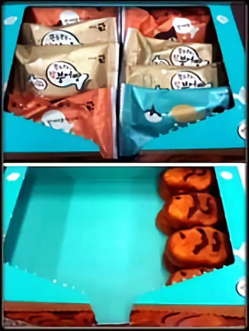 한국 과자의 악랄한 과대포장 참붕어빵