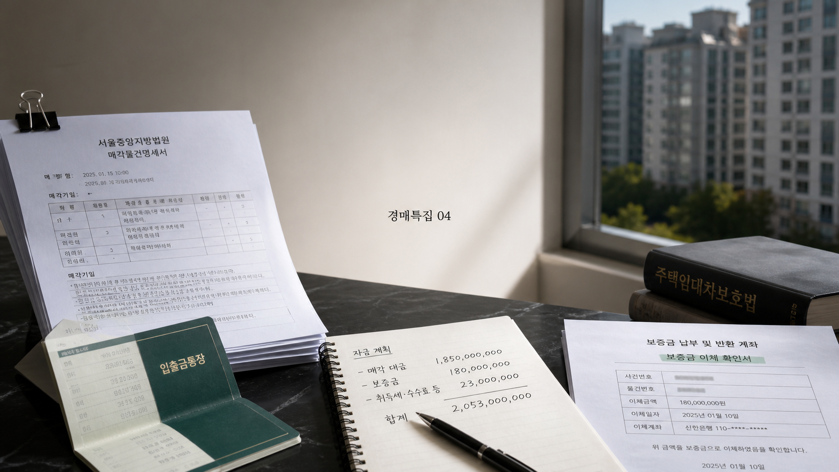 경매 전용 통장, 지금 당장 만들어야 하는 이유의 핵심 확인 항목을 정리한 부동산 경매 안내 표지