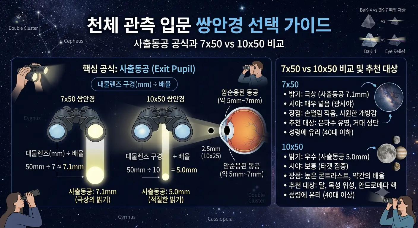 천체 관측 입문 쌍안경 선택 가이드