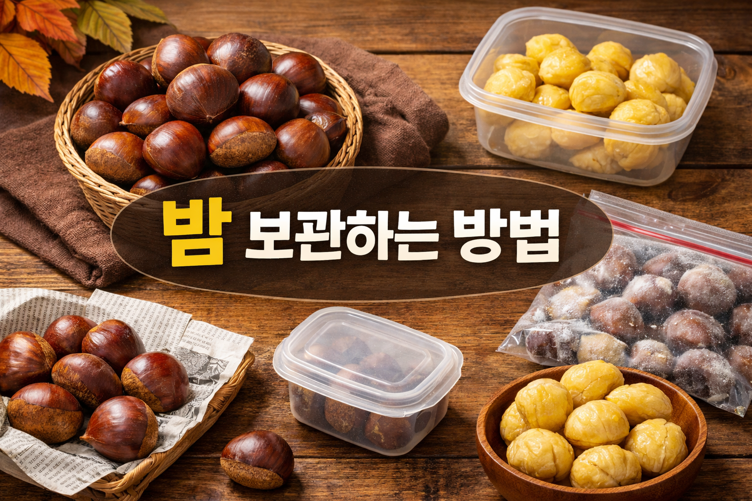 밤 보관하는 방법