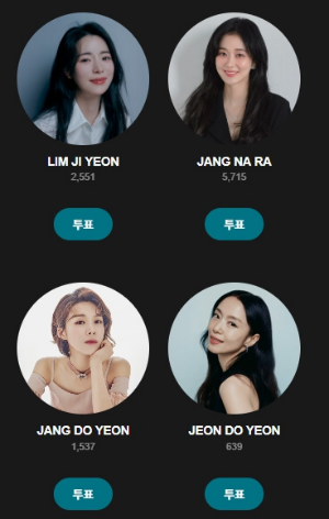 백상예술대상 인기상 여자 후보