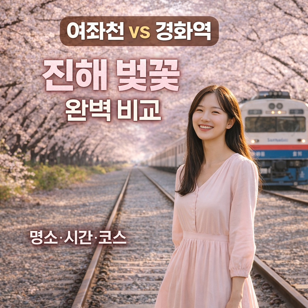 진해 벚꽃 여좌천 vs 경화역 완벽 비교