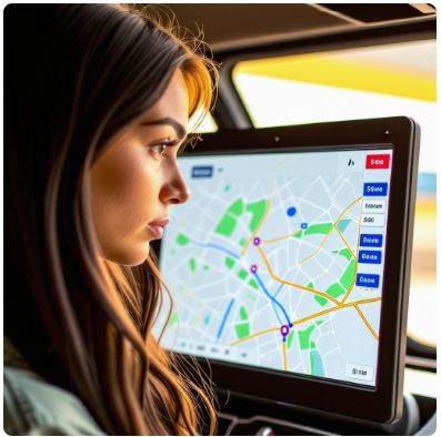 네비게이션 운전 이미지