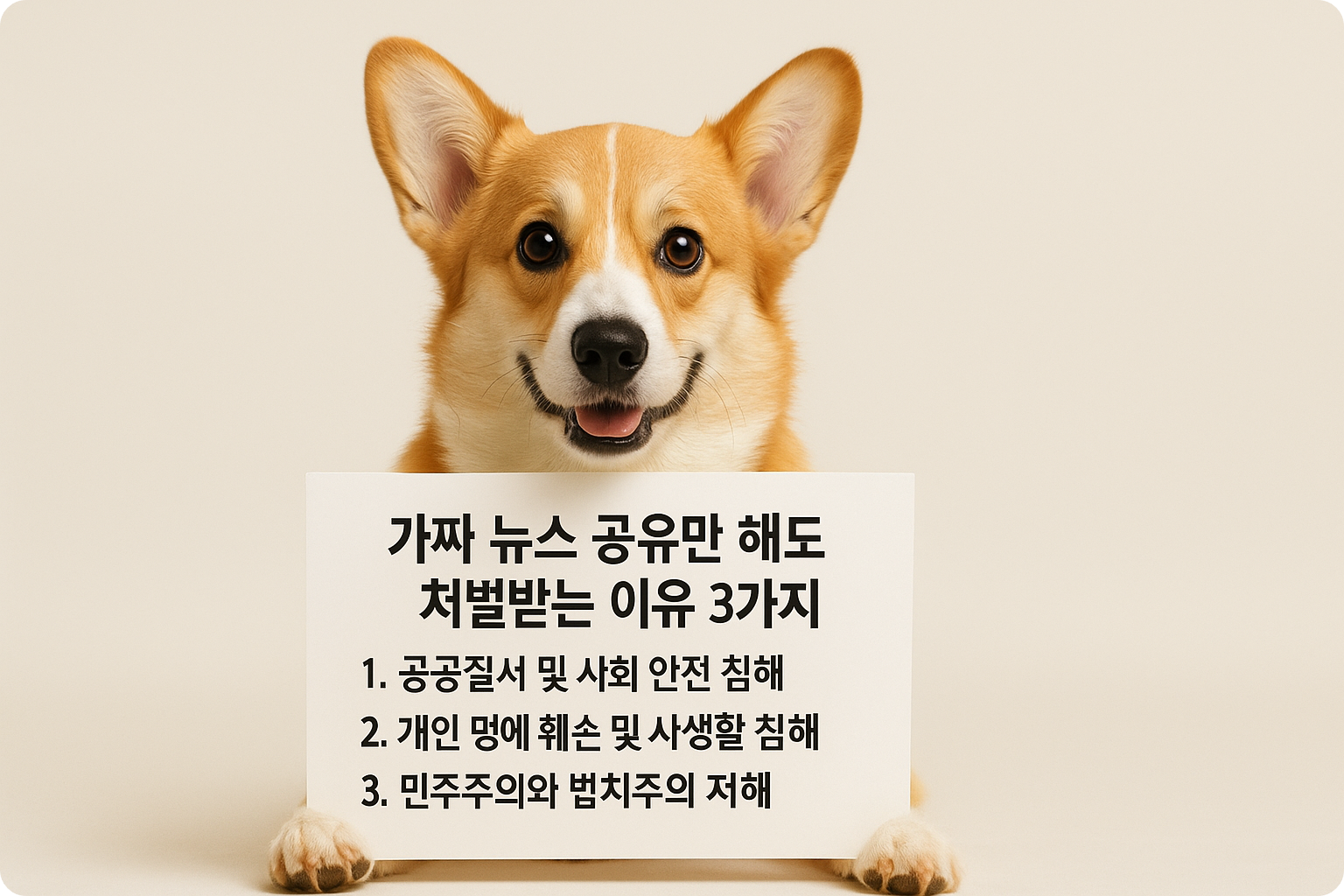가짜 뉴스 공유만 해도 처벌받는 이유 3가지