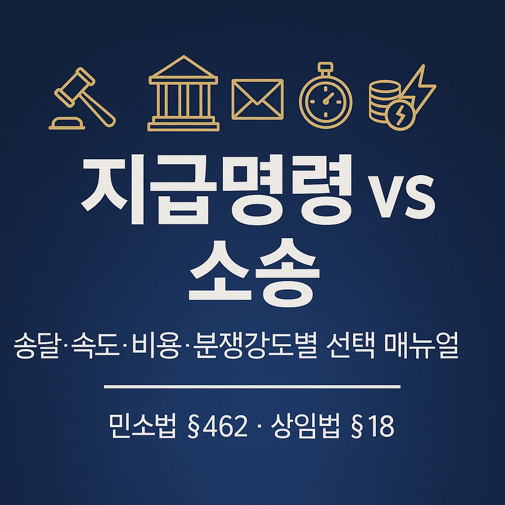 지급명령_vs_소송:_송달·속도·비용·분쟁강도별_선택_매뉴얼