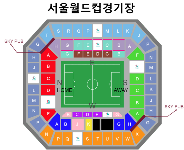서울월드컵경기장-좌석도