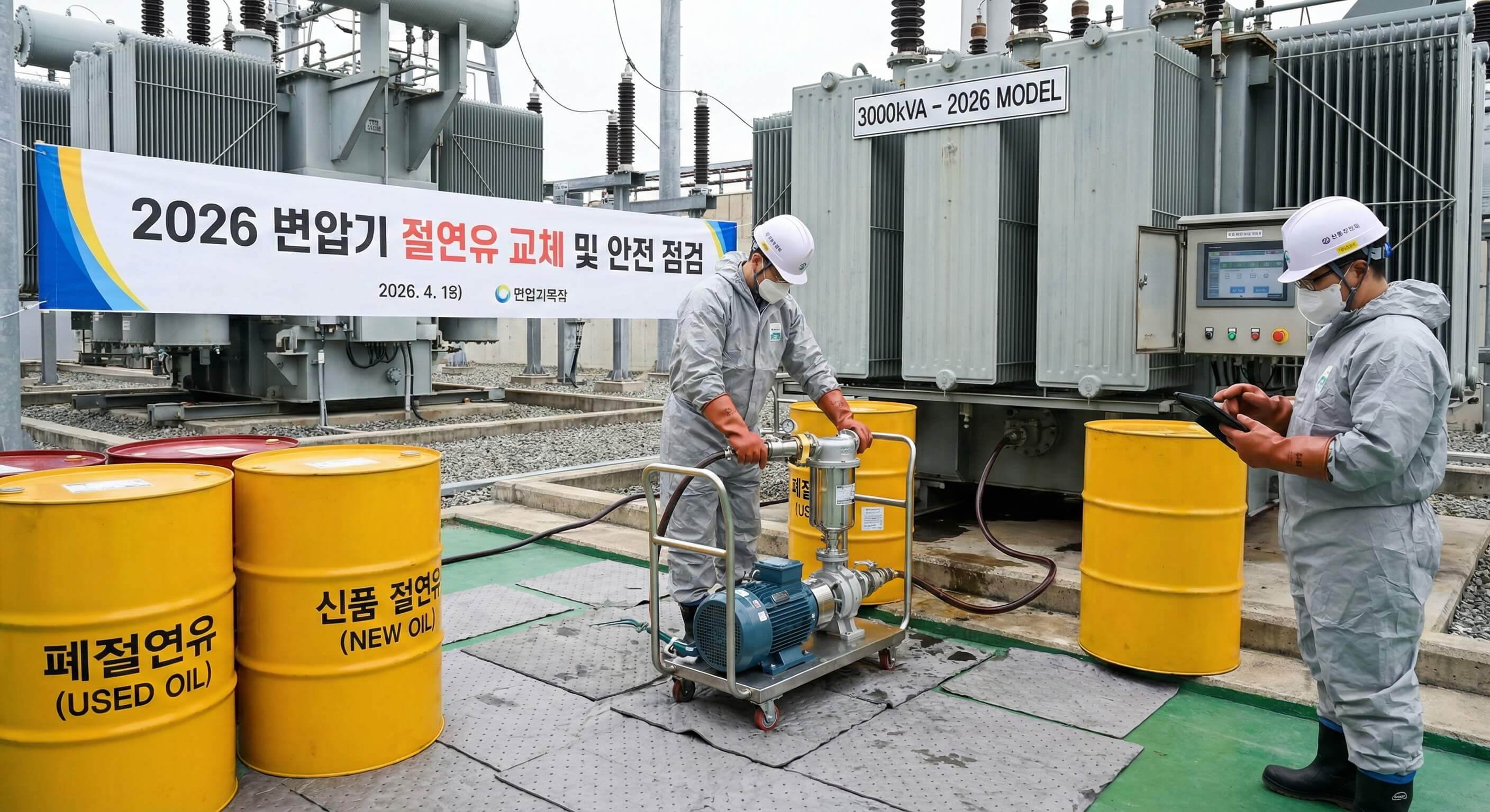 변압기 절연유 교체 절차