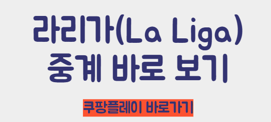 쿠팡 플레이 바로가기