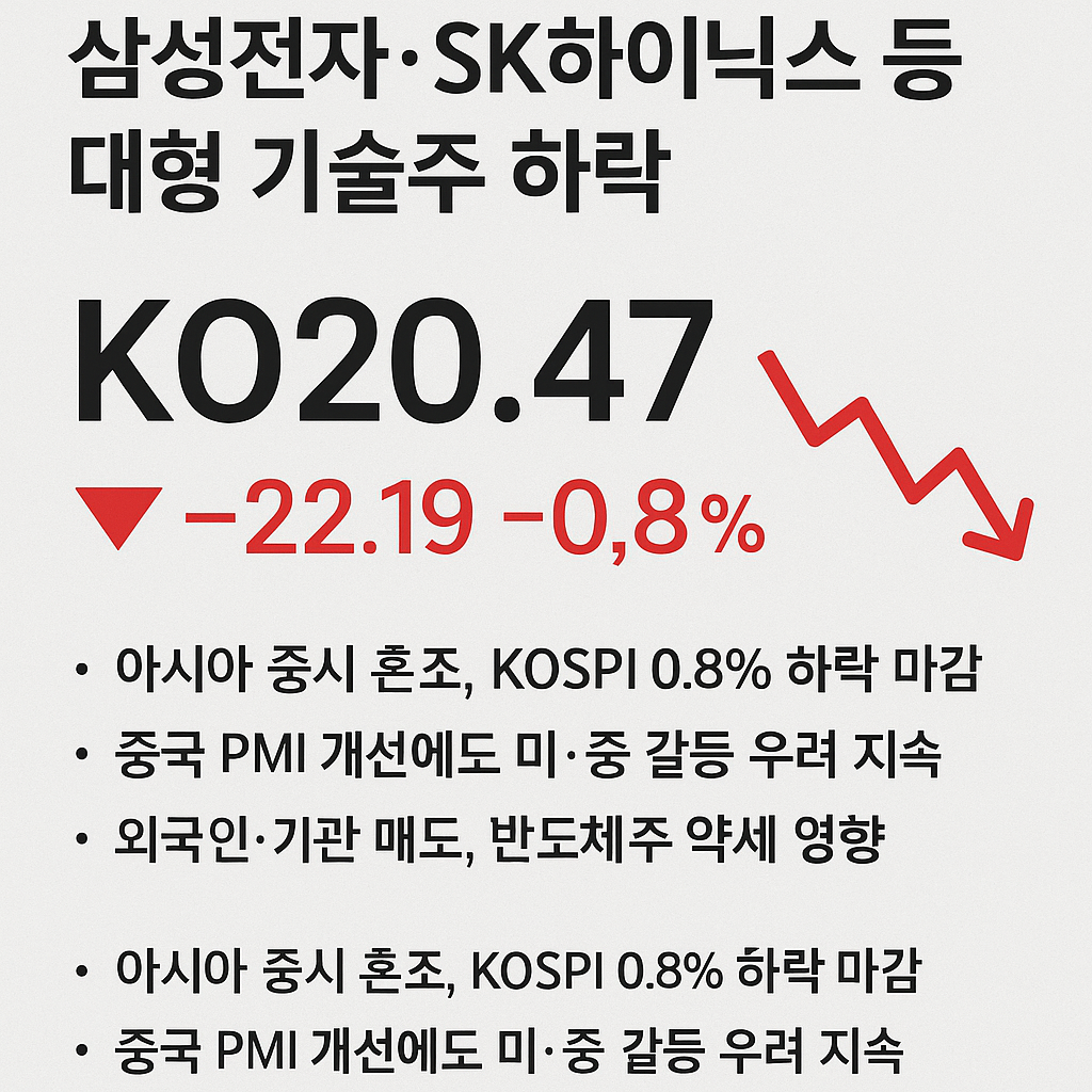 대형기술주하락세