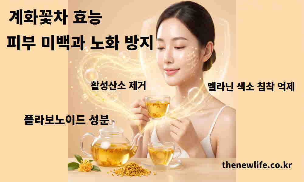 계화꽃차 효능 피부 미백 노화 방지