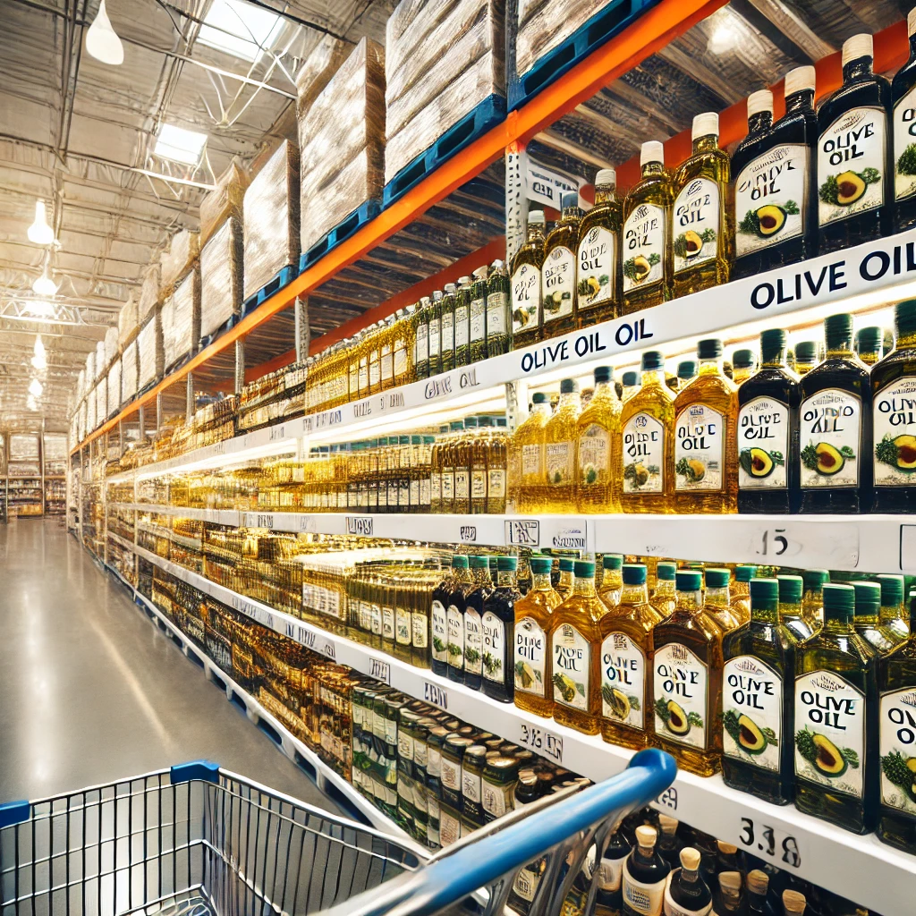 코스트코에 전시된 좋은 오일들