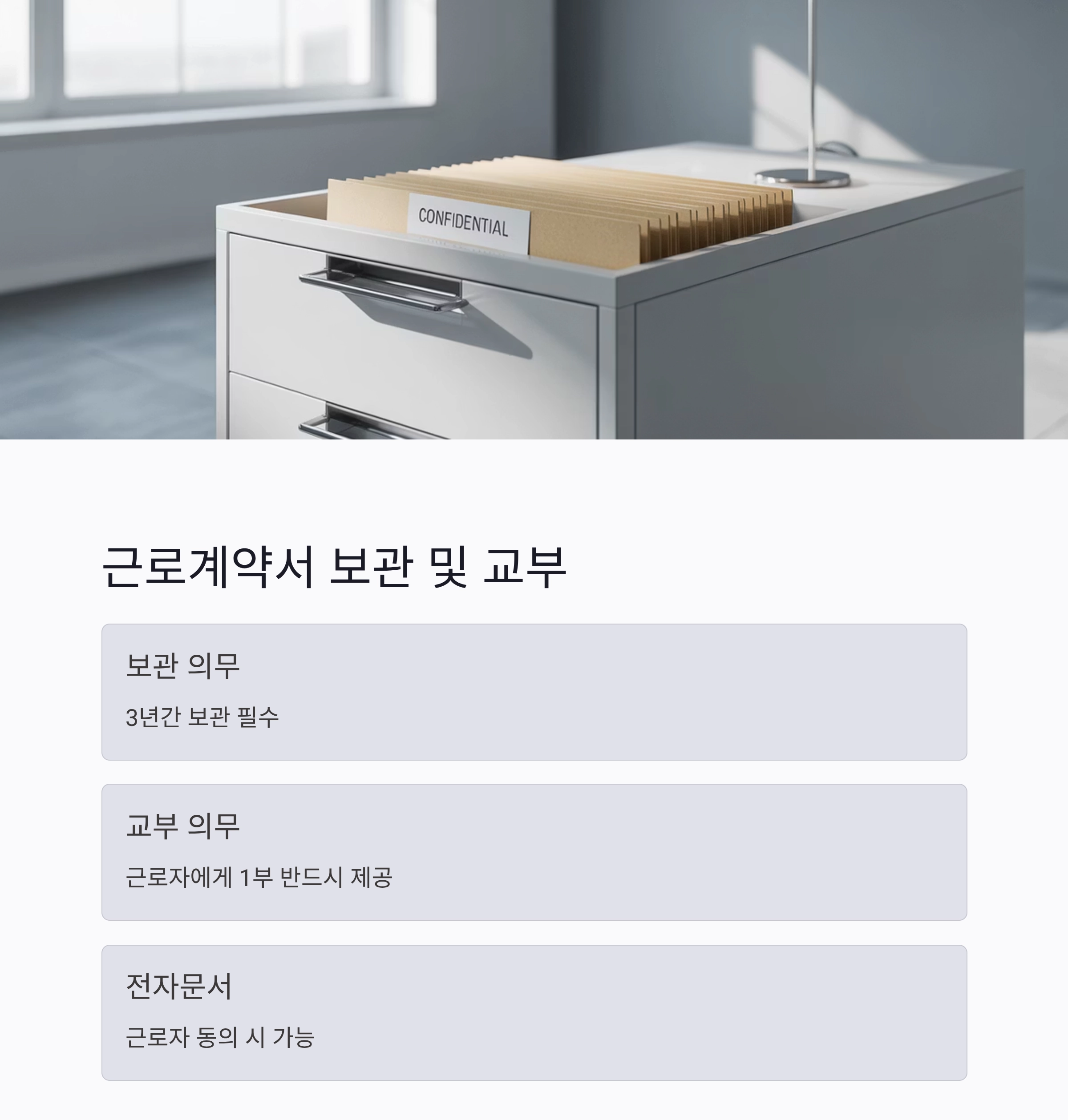 반드시 포함해야 할 근로계약서 필수 조항 정리