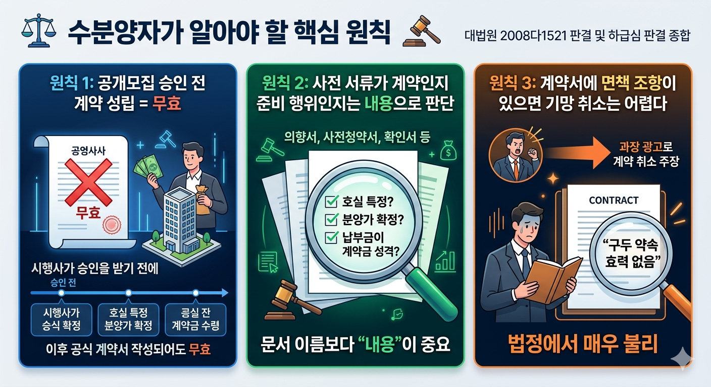 지식산업센터 사전분양, 공개모집 위반, 분양계약 무효, 대법원 판례