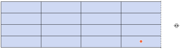 한글 표 셀 크기 조정
