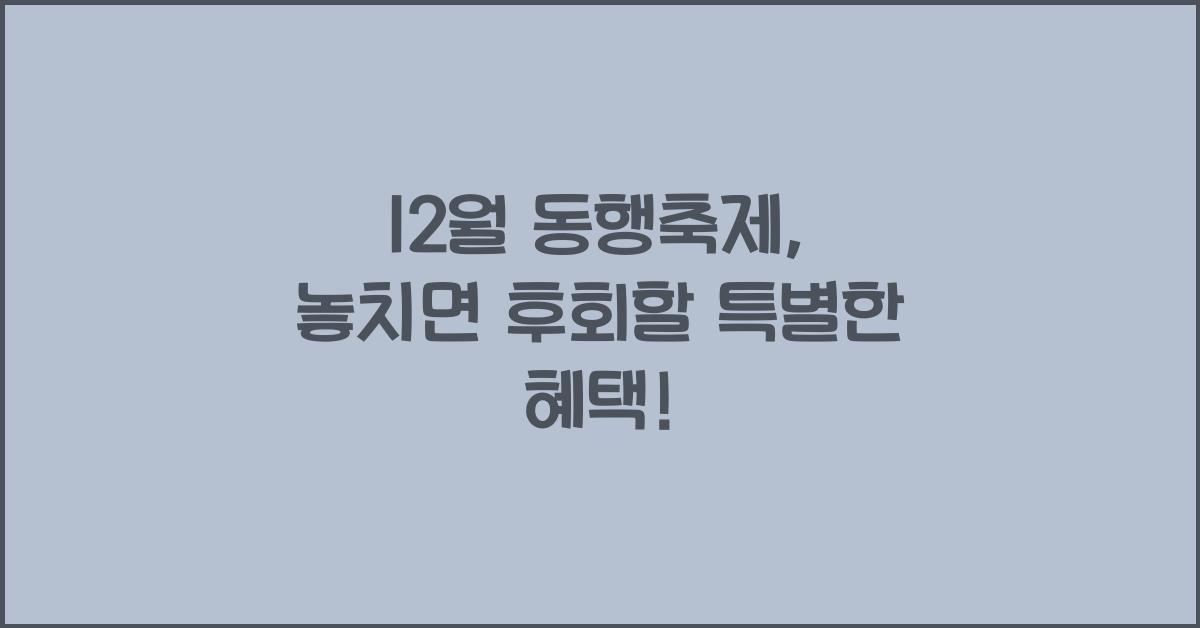 12월 동행축제