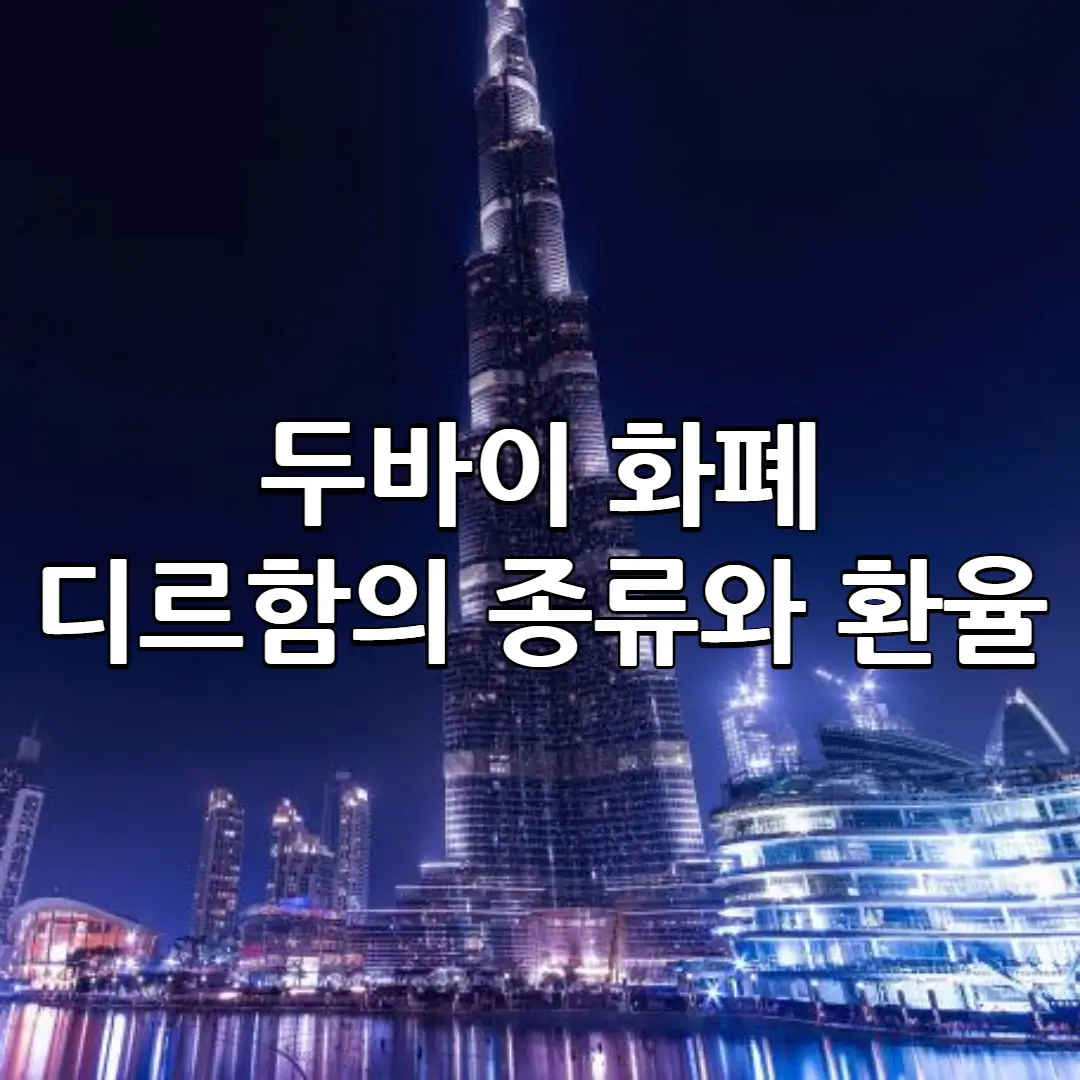 두바이 화폐 디르함 종류와 환율