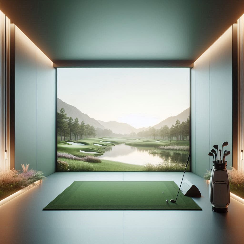 스크린골프장 배경