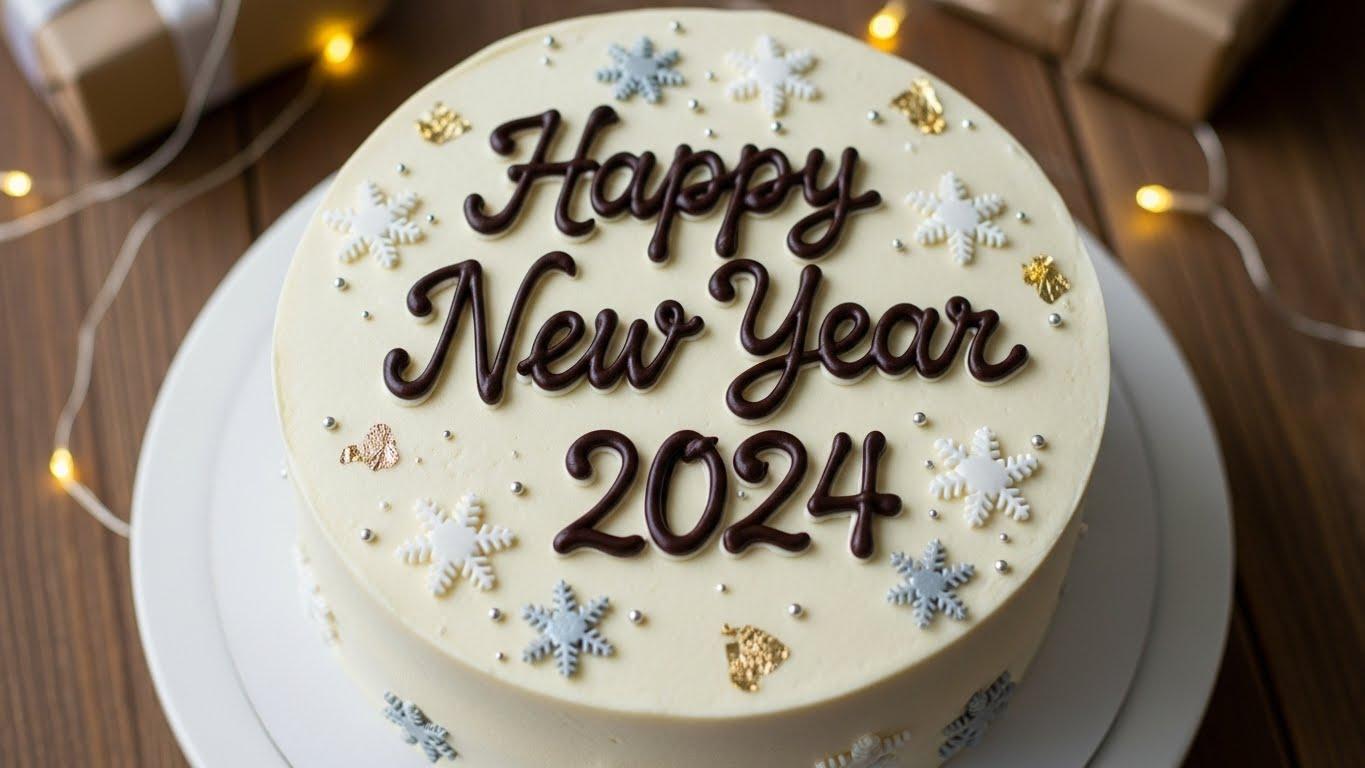 연말 레터링 케이크