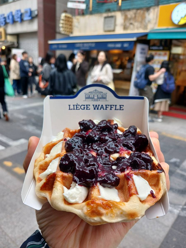 리에제와플 블루베리 와플