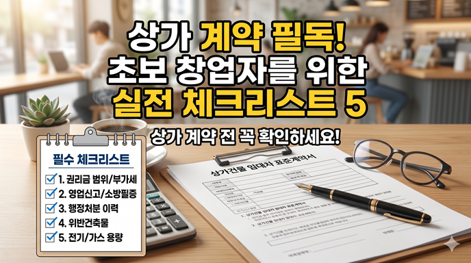상가계약전 체크리스트5