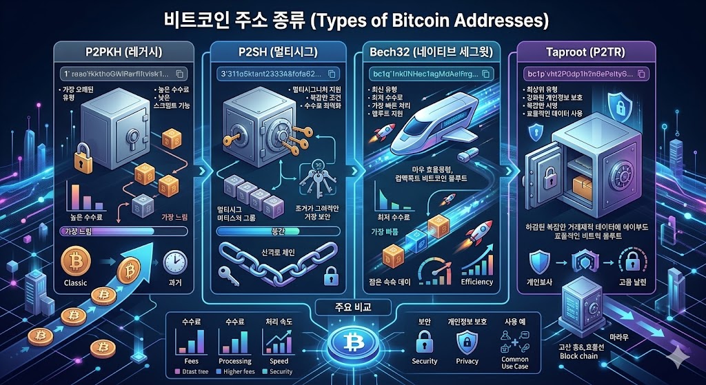 비트코인주소종류