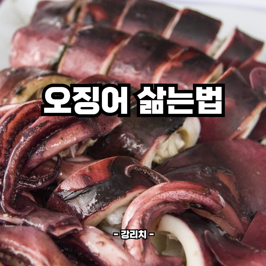 오징어 삶는 방법