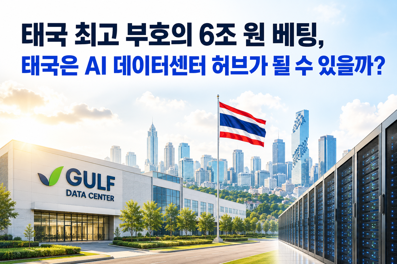 태국의 AI 데이터센터 허브 전략을 살펴봅니다.
※ 본 이미지는 생성형 AI로 제작된 참고용 자료입니다.
