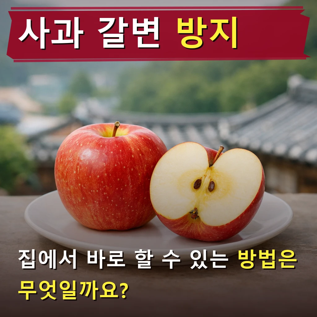 사과 갈변 방지