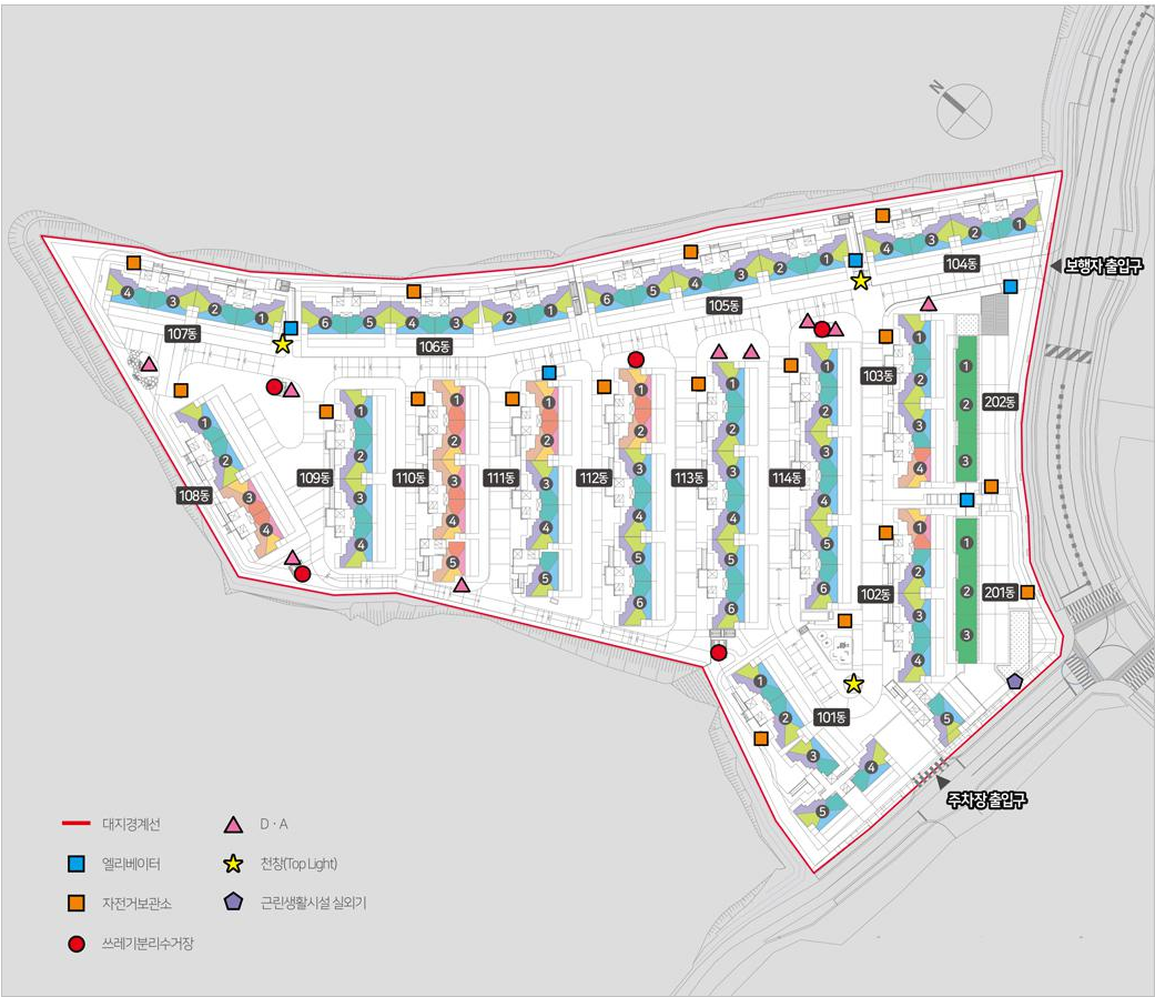 판교 SK VIEW Terrace 동호수배치도