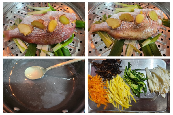 도미찜 만드는 순서