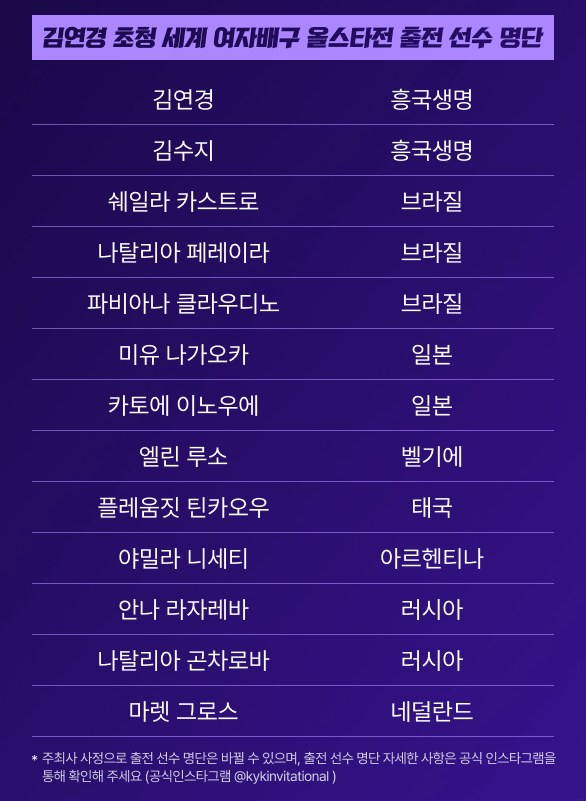 여자배구 올스타전