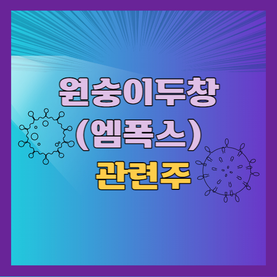 원숭이두창 관련주 엠폭스