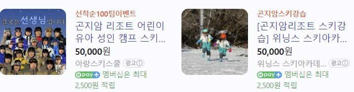 스키강습-저렴하게