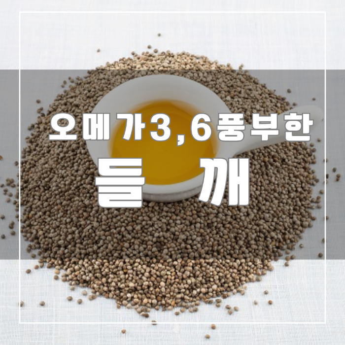 오메가-3,6 풍부한 들깨