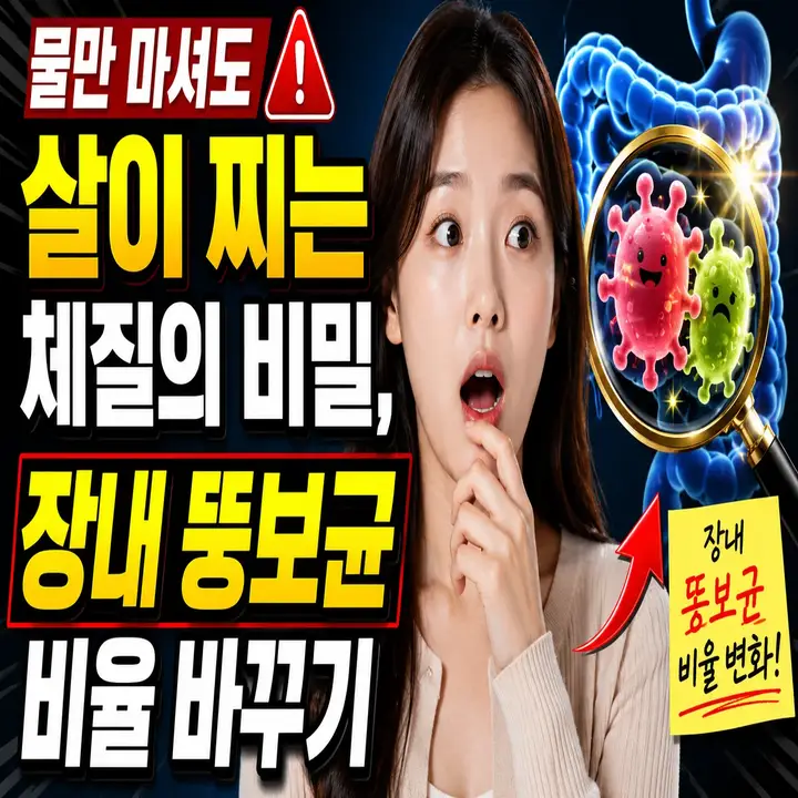 물만 마셔도 살이 찌는 체질의 비밀