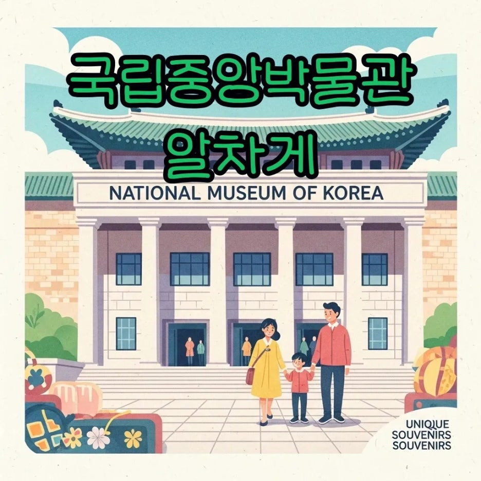 국립중앙박물관을 즐겁게 방문하는 가족