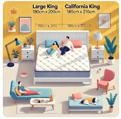 라지킹 및 칼킹 사이즈 매트리스 추천