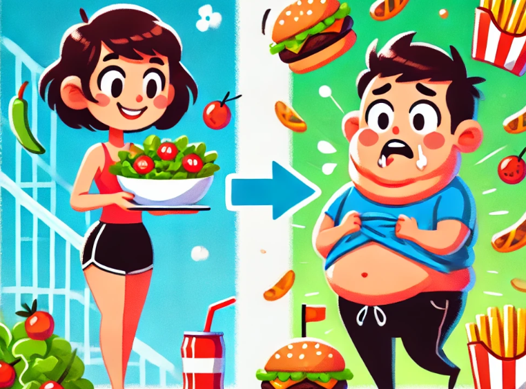 다이어트 실패한 사진