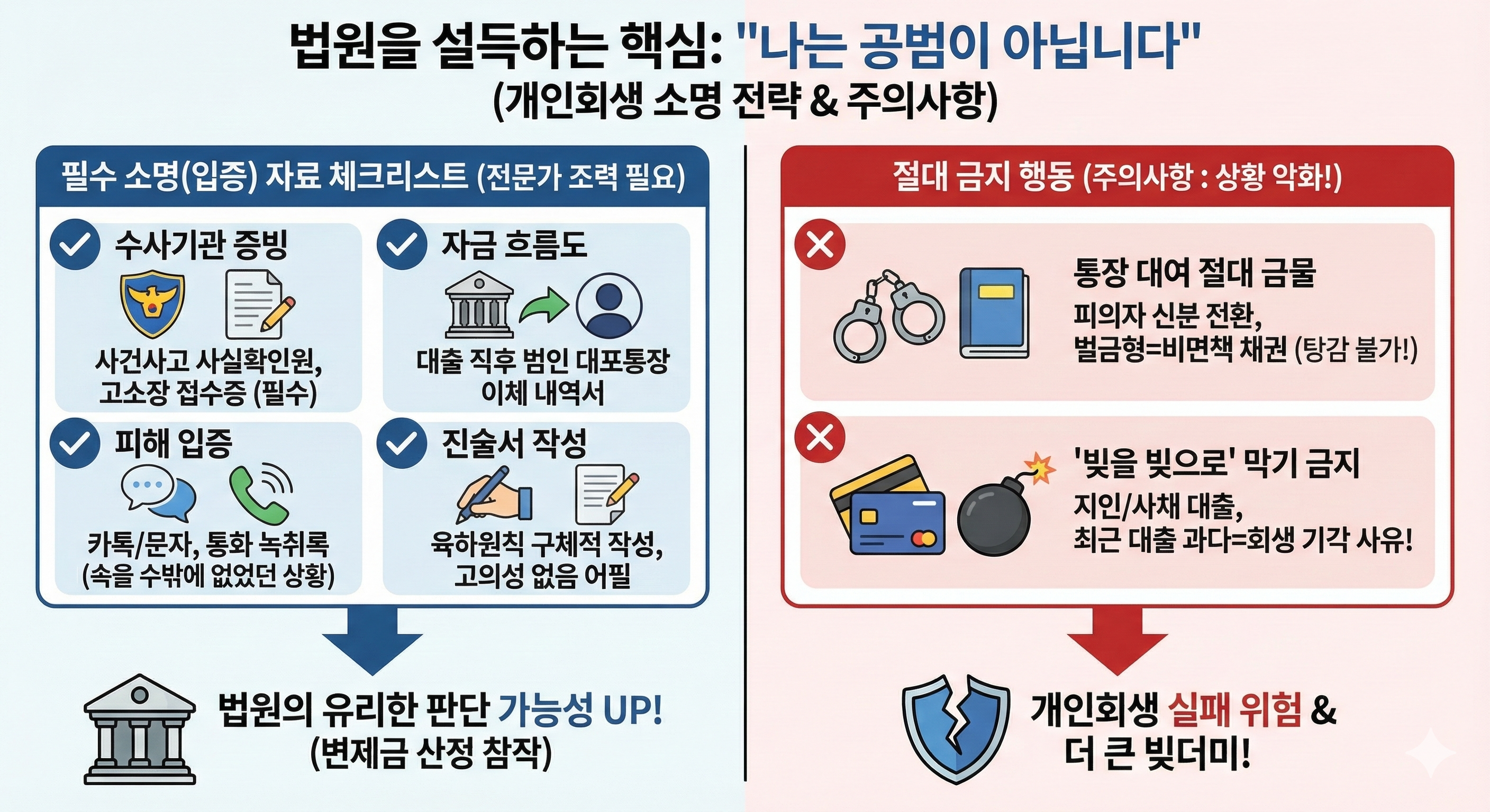 보이스피싱 사기 빚, 억울하게 다 갚지 마세요. 개인회생 탕감 현실적인 방법