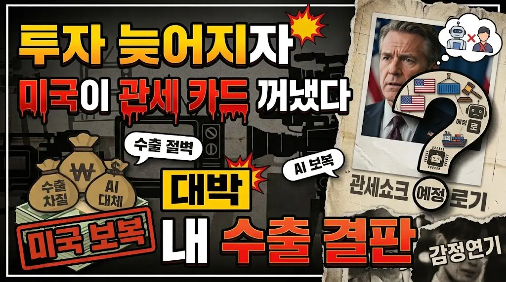 미국이 관세 카드 꺼낸 이미지