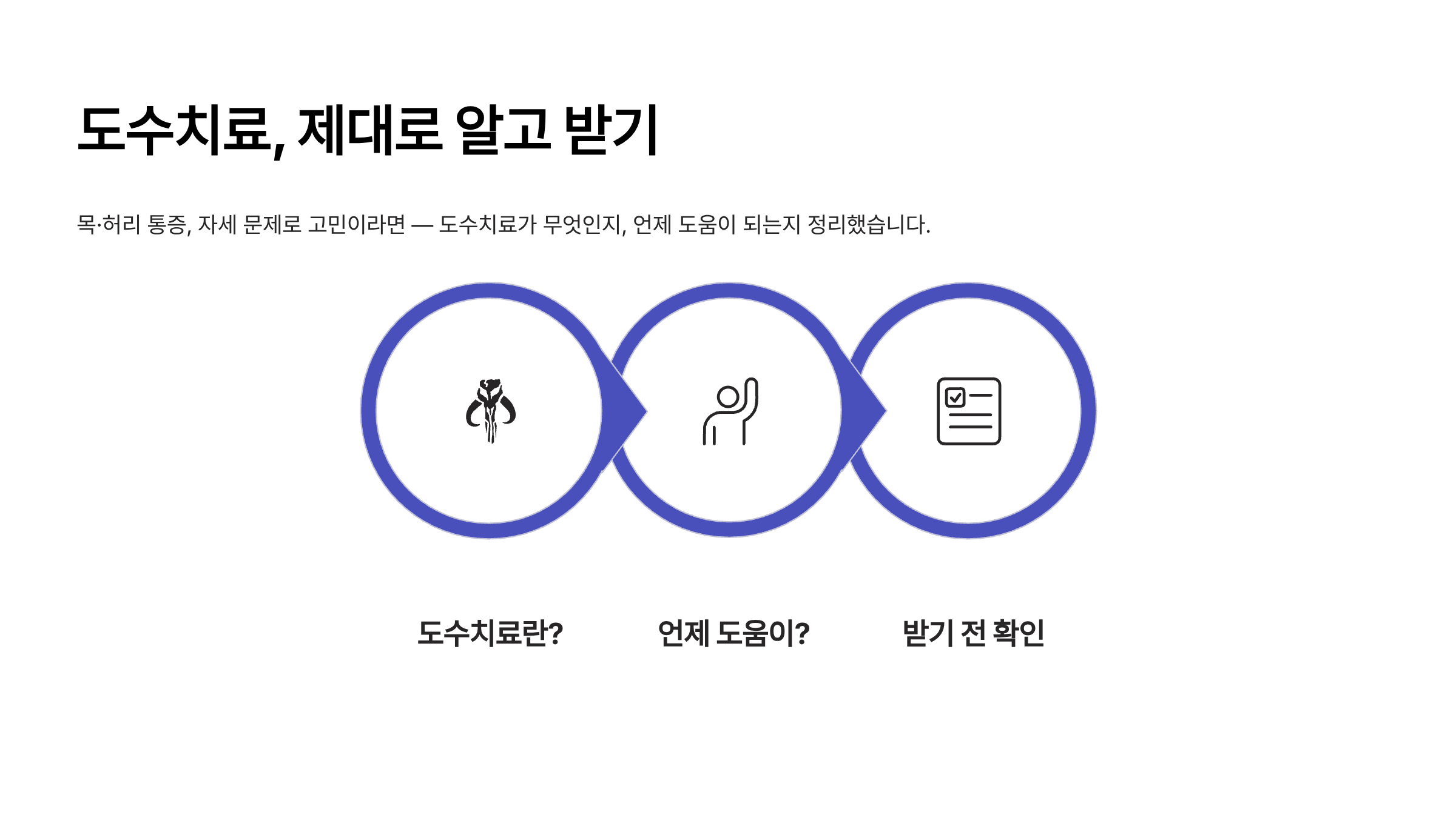 도수치료란