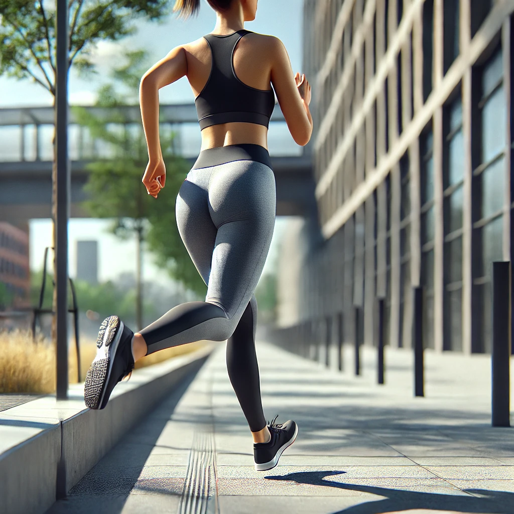 운동화-신고-조깅하고-있는-여자