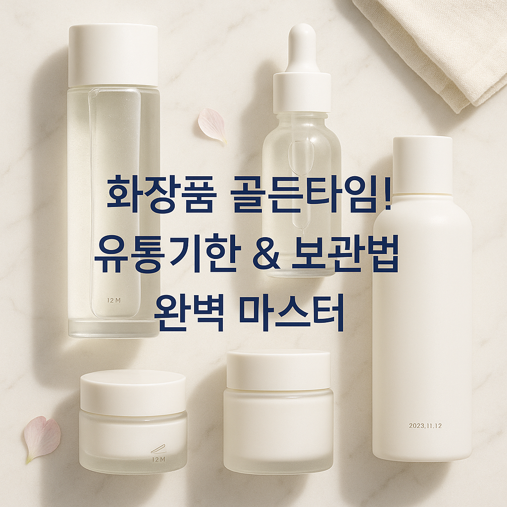 기초 화장품 유통기한과 보관법 완벽 가이드