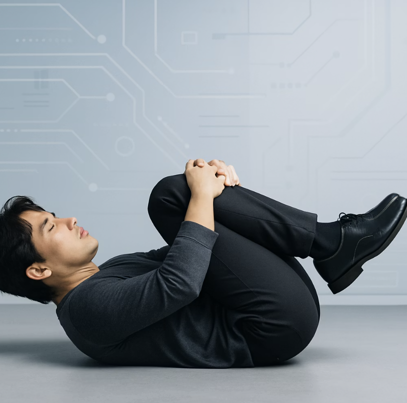 1. 무릎 안고 아기처럼&amp;#44; &lsquo;바람 빼기 자세&rsquo;