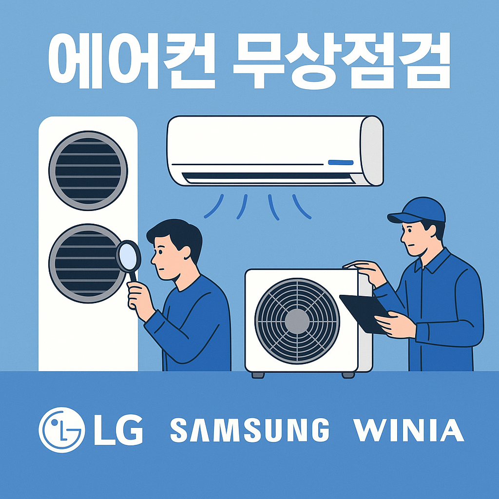 에어컨 무상 점검 관련 사진