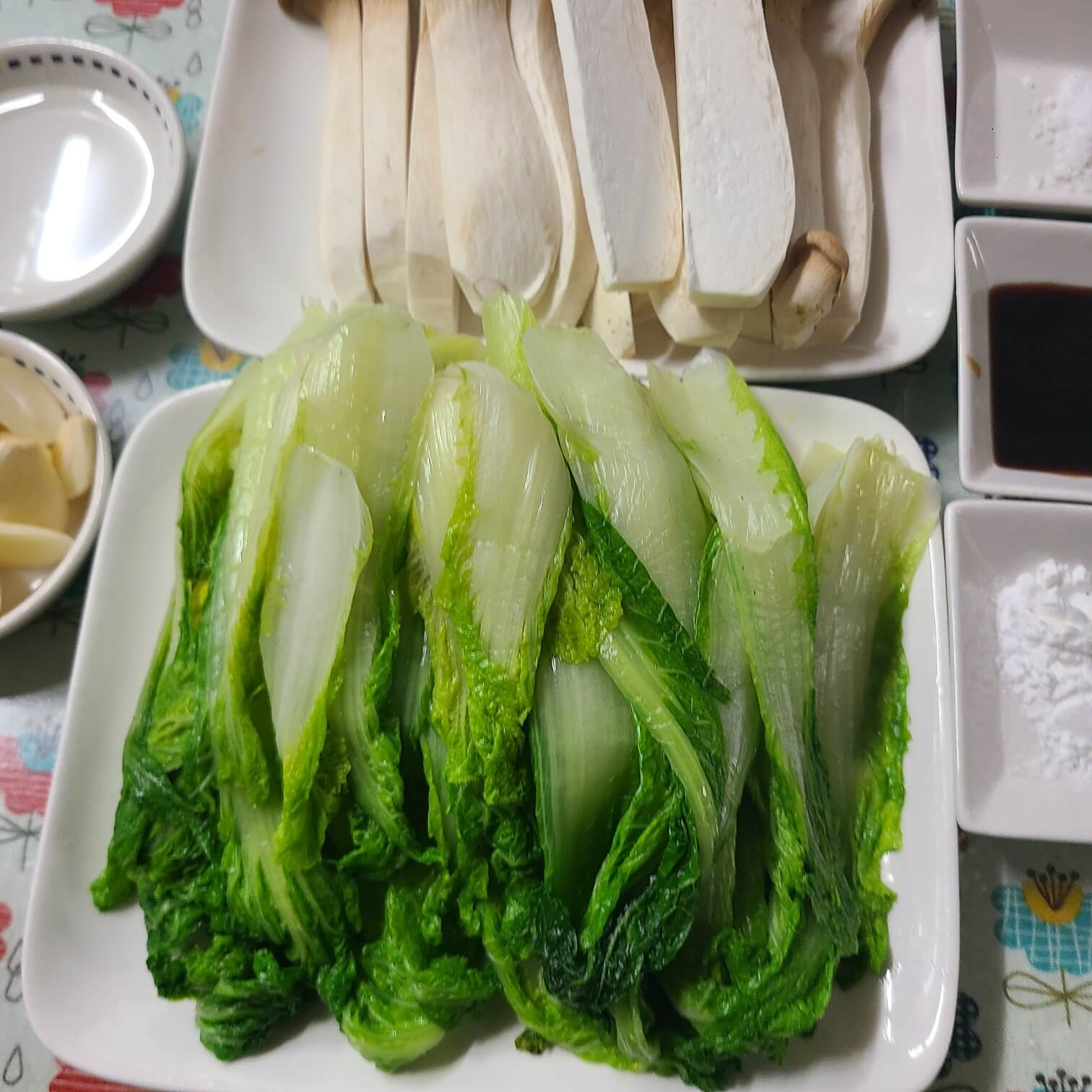 얼갈이 새송이 굴소스 볶음