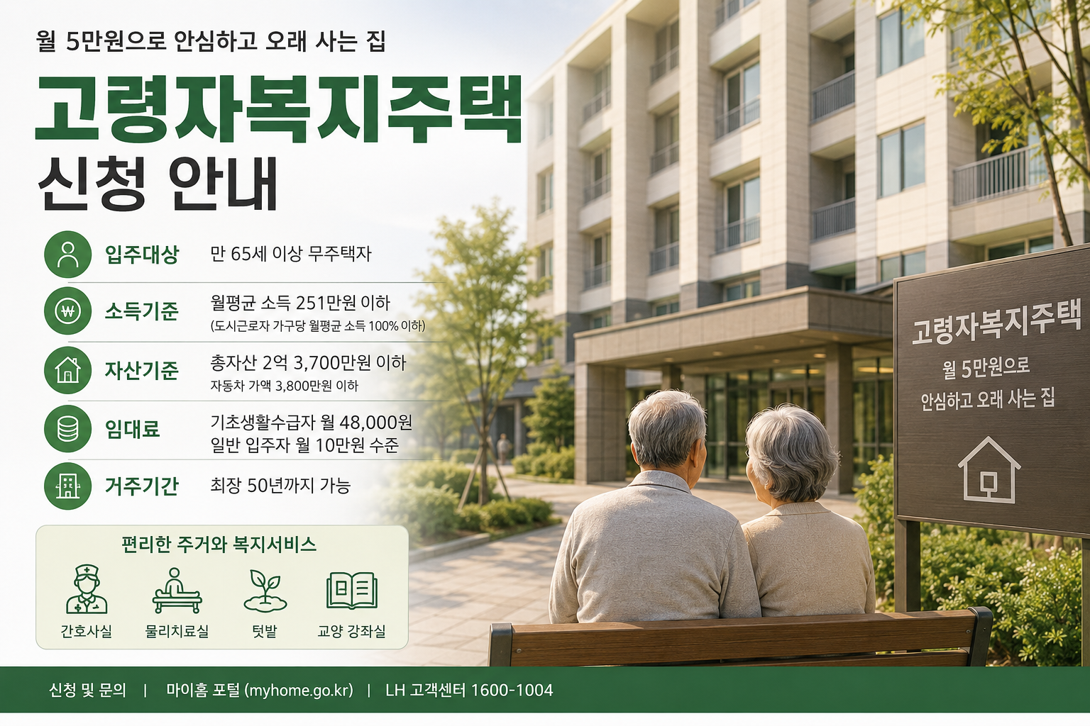 고령자복지주택 (공공실버타운, 입주자격, 신청방법)