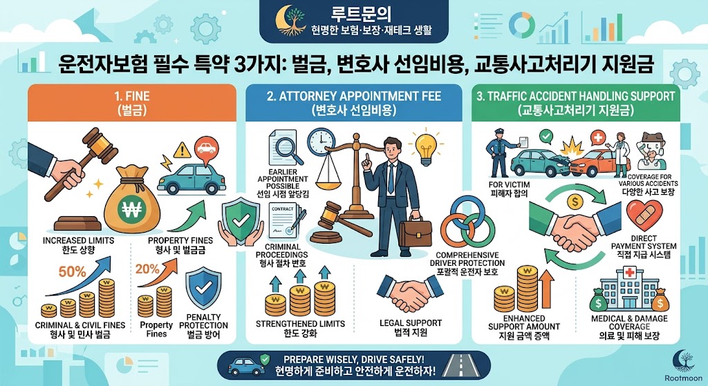 운전자보험 필수 특약 3가지